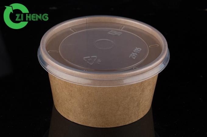 Μίας χρήσης βιοδιασπάσιμος κύπελλων 12oz σαλάτας εγγράφου του Κραφτ βαθμού τροφίμων