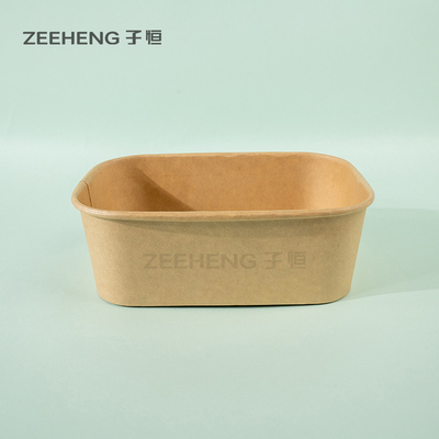 ZEEHENG Kraft Στρογγυλοειδείς Κούπες με Κεπάσματα 750 ml
