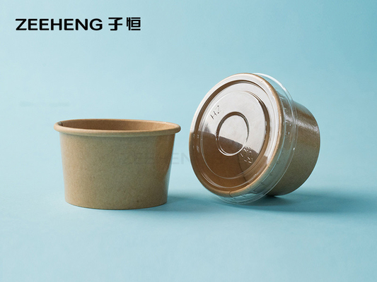 ZEEHENG Sauce Cup 60 ml / 2 oz Καρτόνι Kraft Brown Ø 60 mm