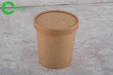 Το έγγραφο της Kraft βαθμού τροφίμων κοιλαίνει 16 Oz διπλού PE ντύνοντας την παχιά τοπ άκρη για τη σαλάτα