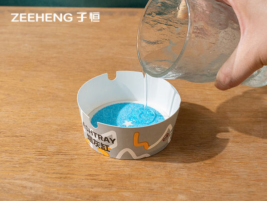 Ορθογώνιο χάρτινο μπολ χωρητικότητας 6oz με υλικό SAP και αυτοσβενόμενο αφρισμό νερού για ξενοδοχεία, εστιατόρια και σπίτια