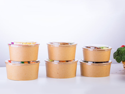 32oz πλαστικά ελεύθερα μίας χρήσης κύπελλα σούπας εγγράφου με τα καπάκια